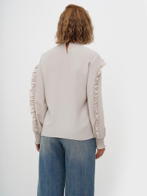Блуза Sassofono модель A271-SF-3356_светло_серый Фото