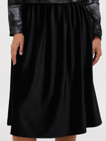 Сукня міді Sassofono модель A271-SC-3515_серебро_черный Фото