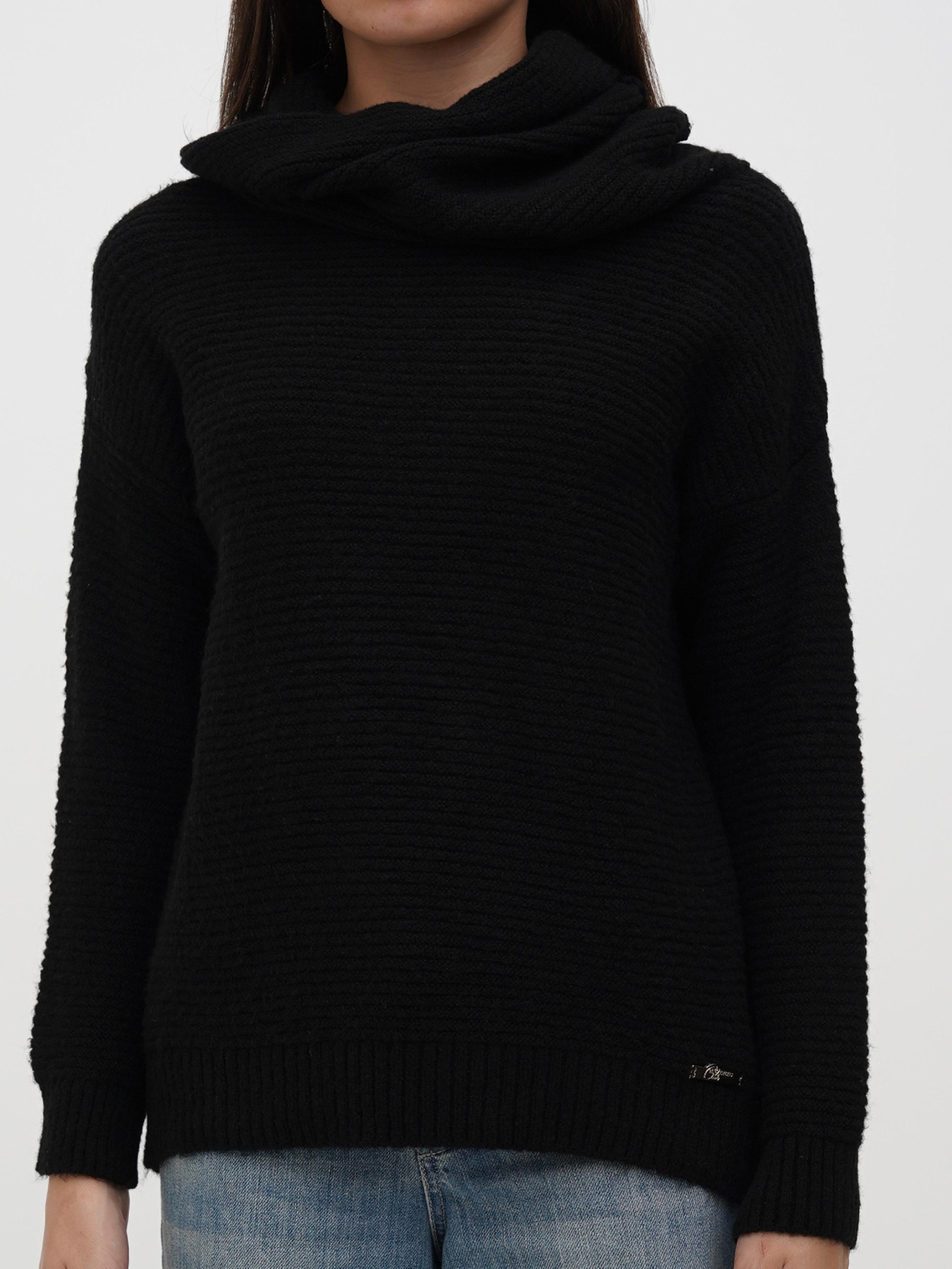 Свитер Sassofono модель A271-SC-3532_черный Фото