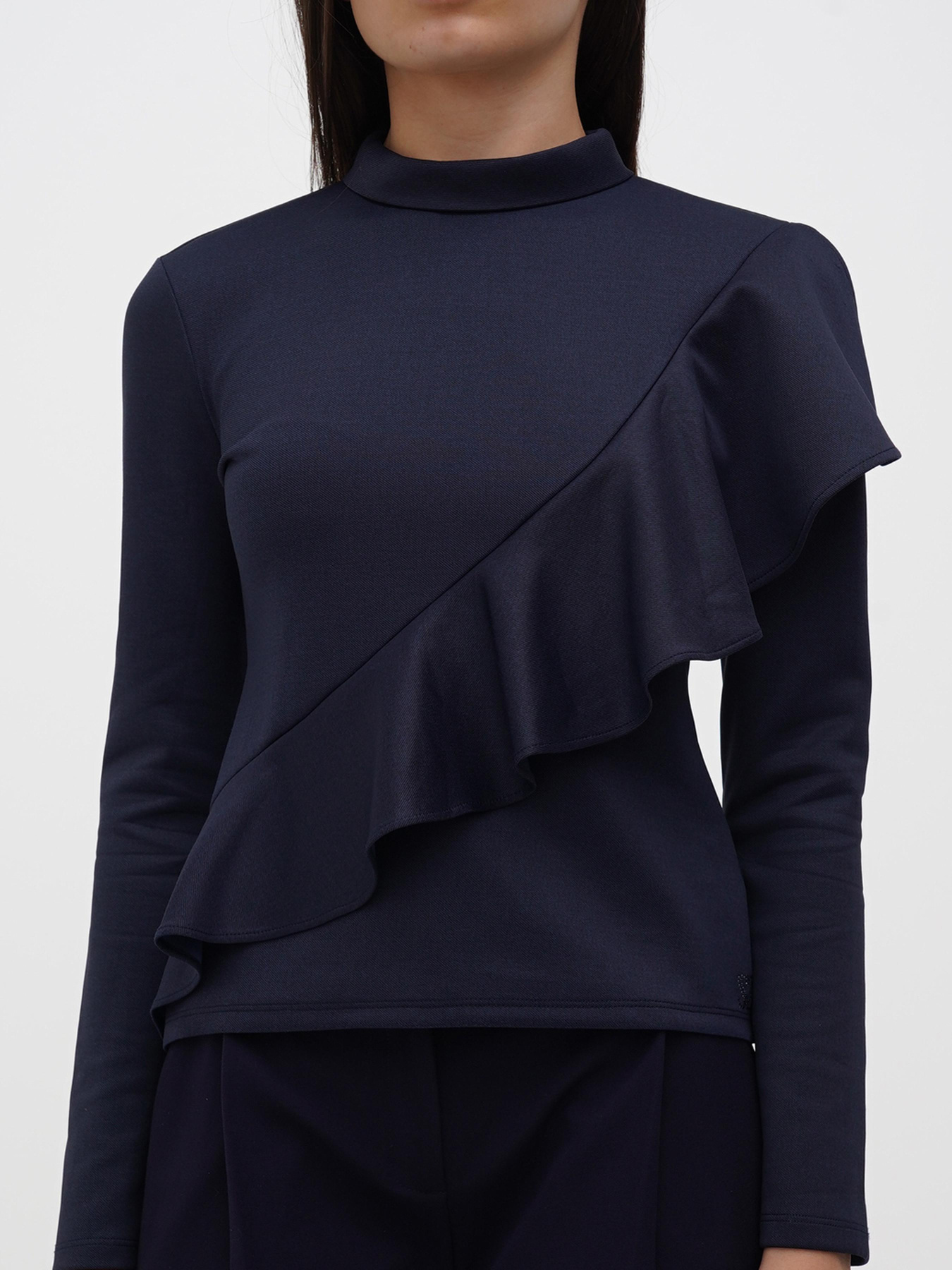 Блуза Sassofono модель A271-SF-2883_темно_синий Фото