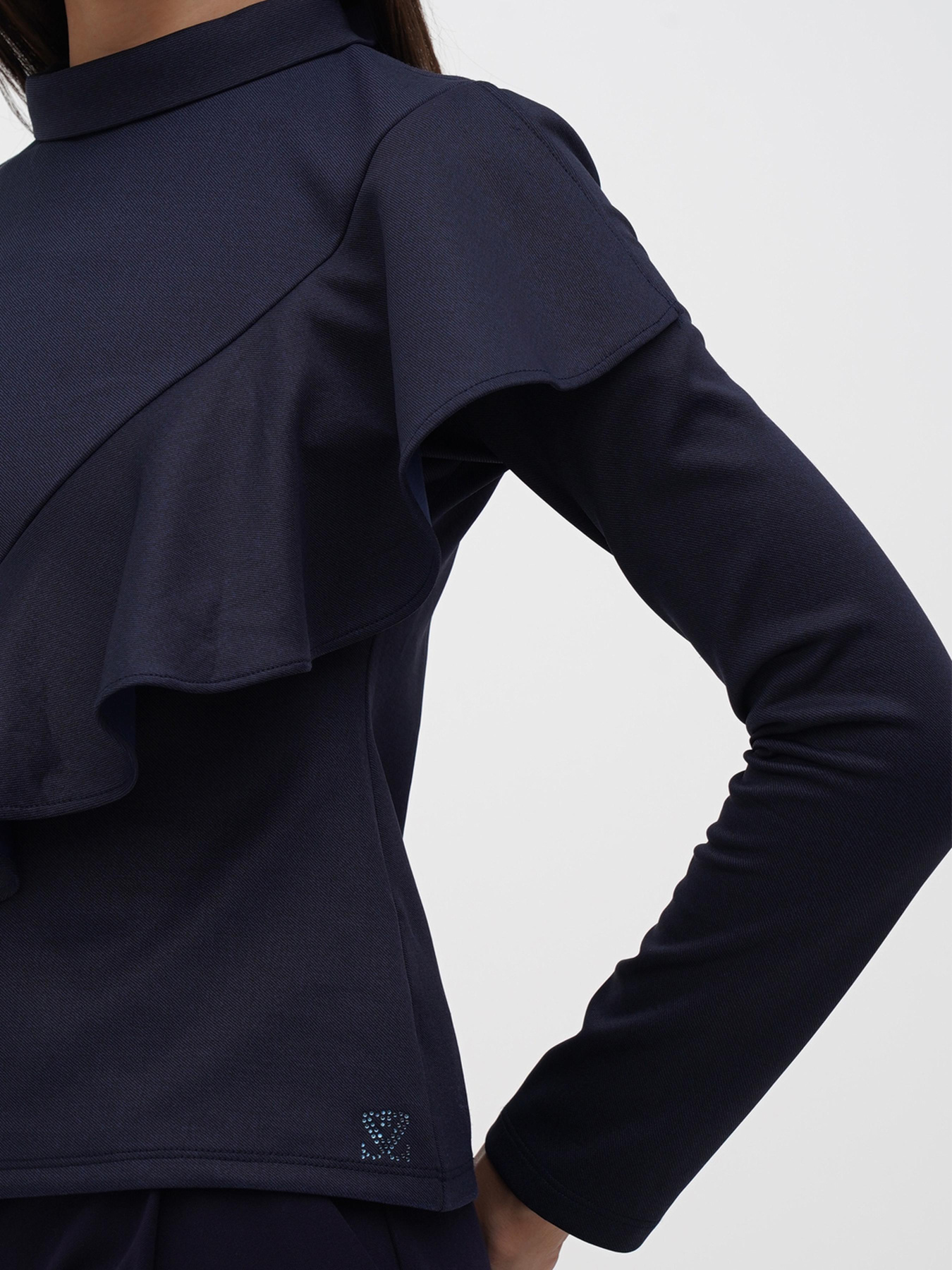 Блуза Sassofono модель A271-SF-2883_темно_синий Фото