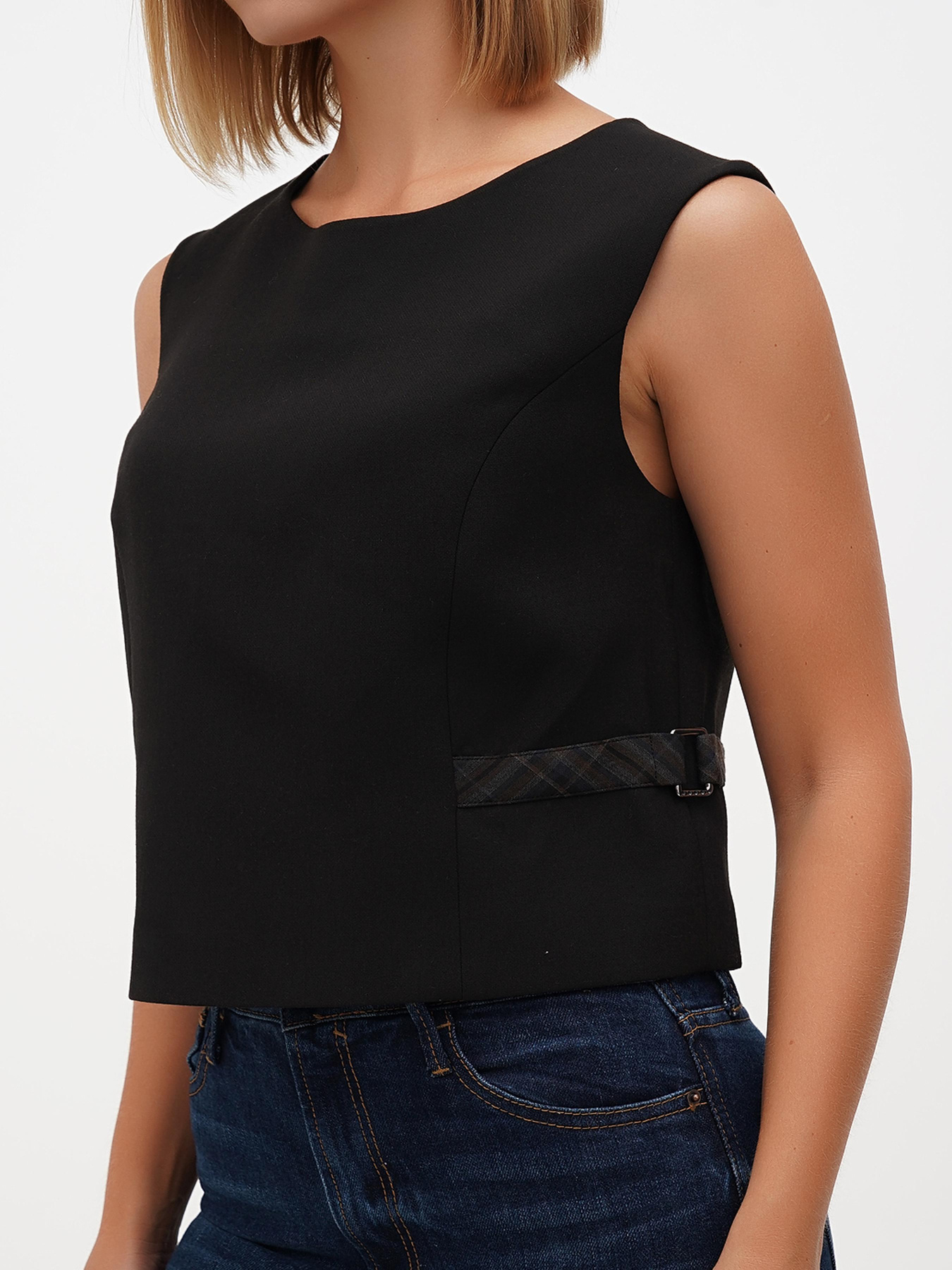 Жилет классический Sassofono модель A271-SF-1252_черный Фото