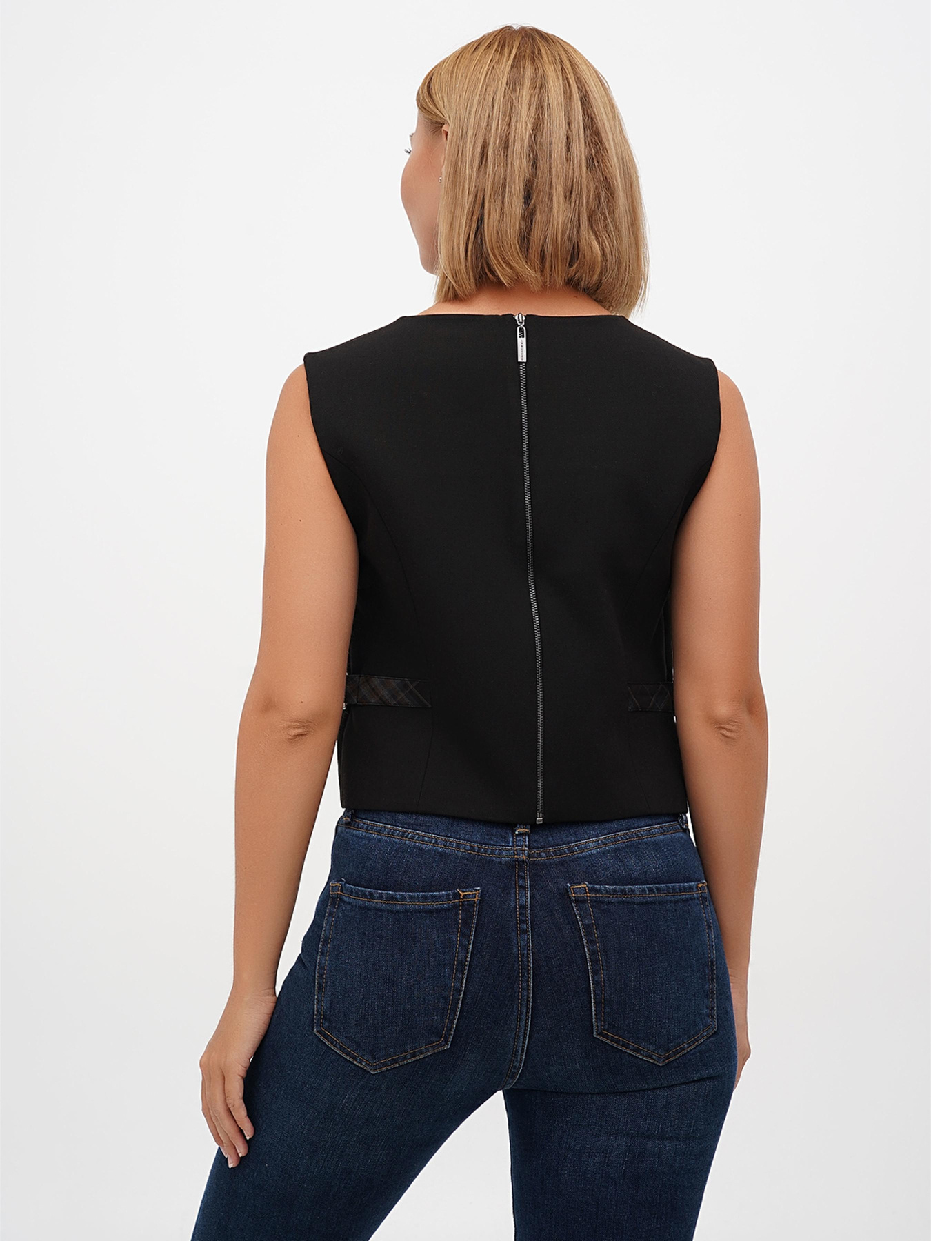 Жилет классический Sassofono модель A271-SF-1252_черный Фото