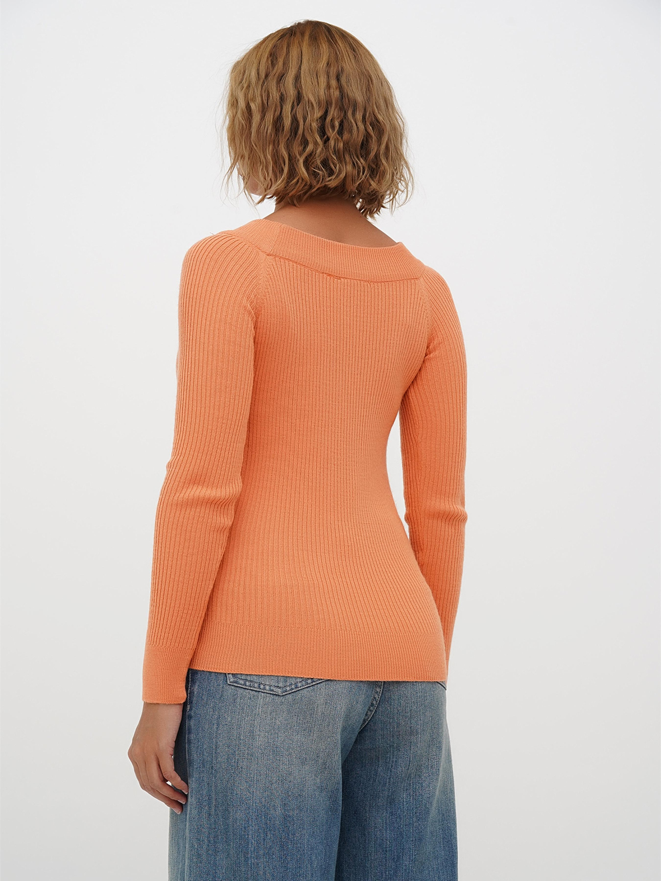 Джемпер Sassofono модель A271-SC-3524_оранжевый Фото