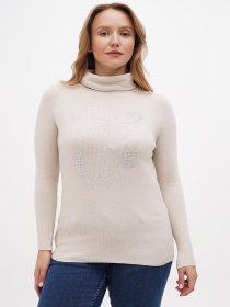 Водолазка Sassofono модель A271-SF-3597_бежевый Фото