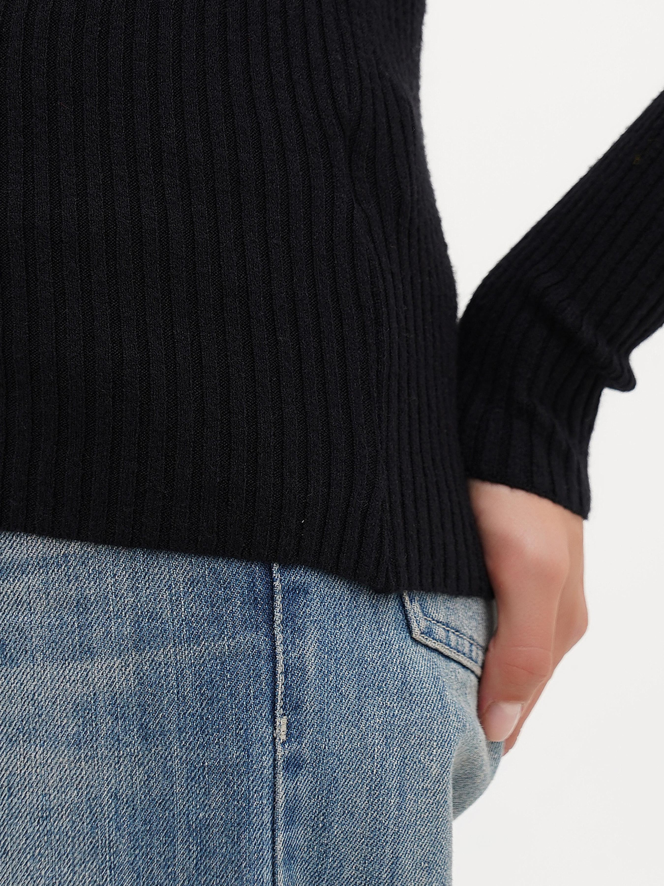 Лонгслив Sassofono модель A271-SC-3608_черный Фото