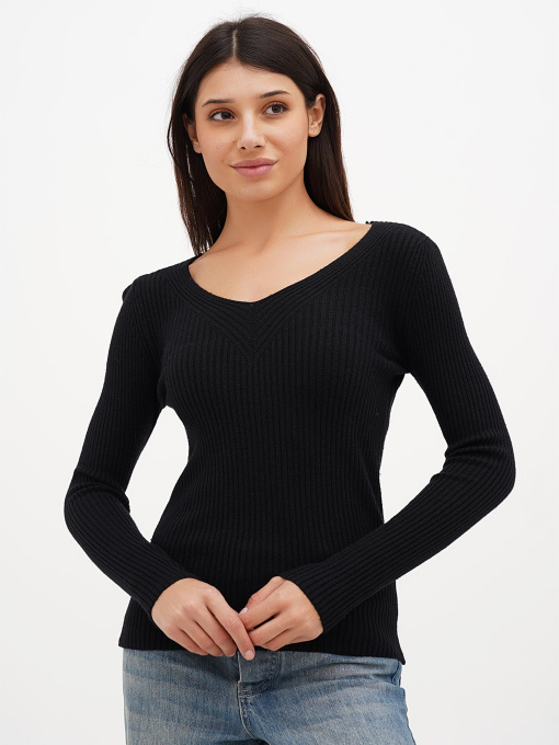 Лонгслив Sassofono модель A271-SC-3608_черный Фото