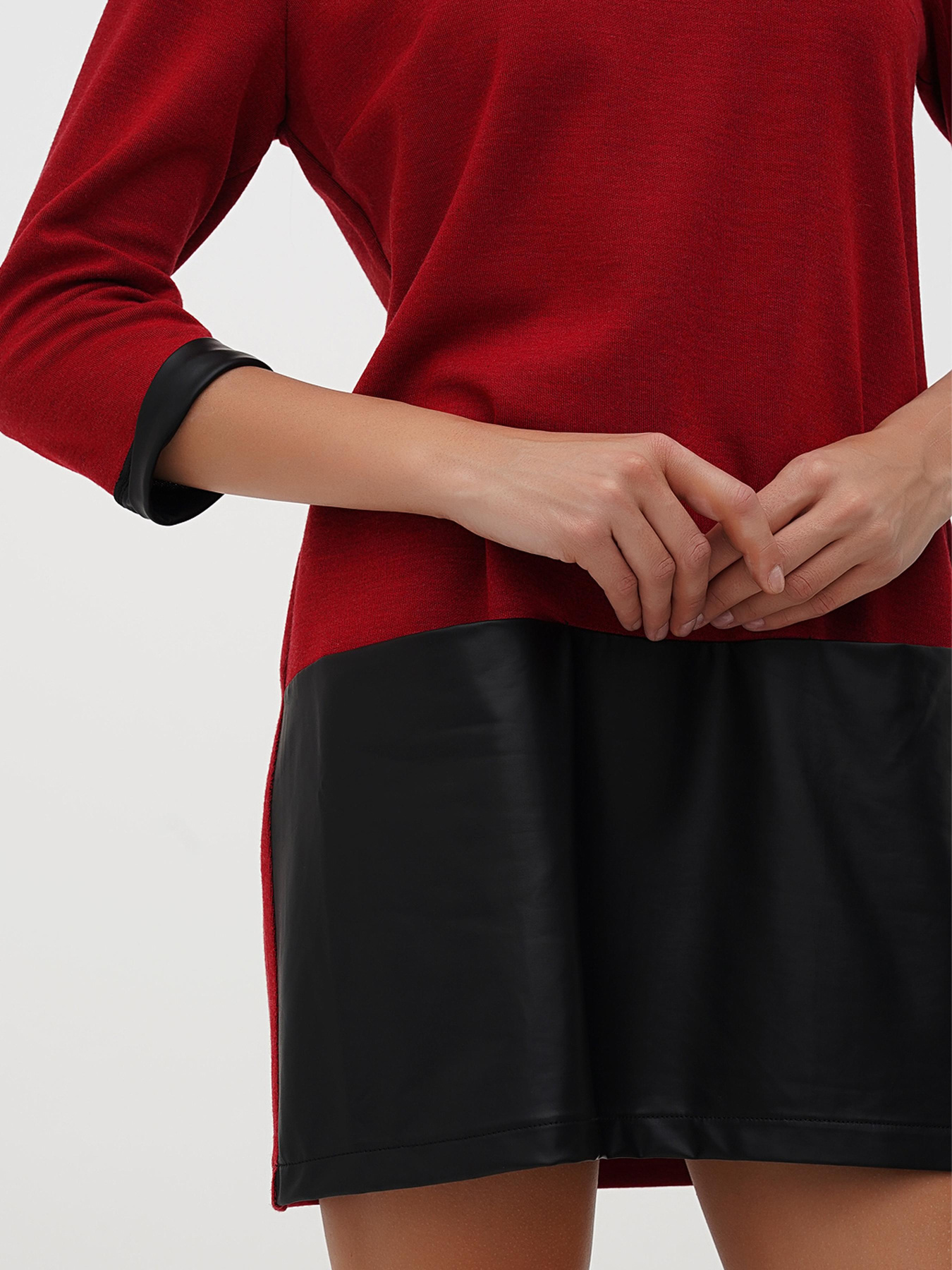 Платье мини Sassofono модель A271-SC-3485_красный Фото