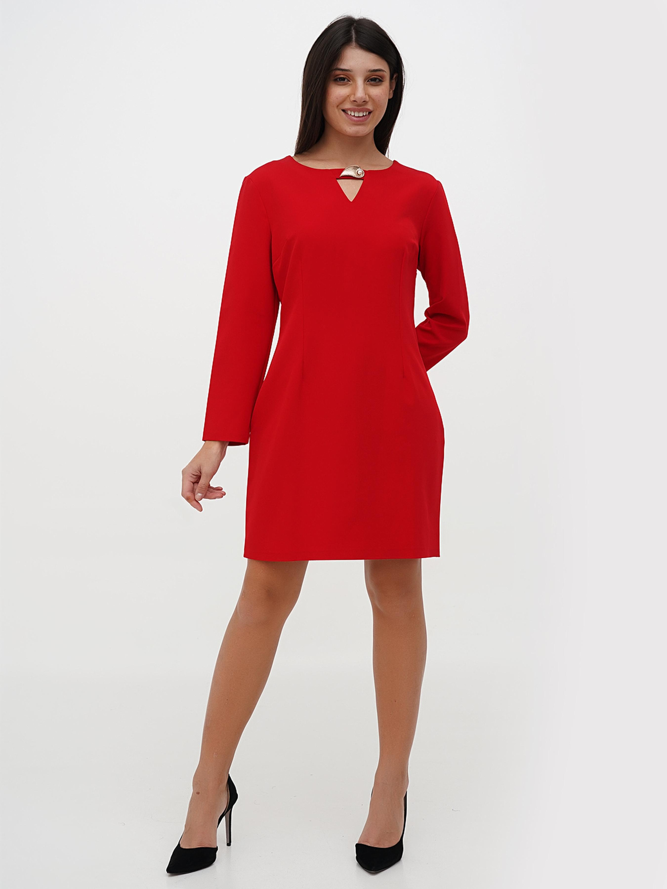 Платье мини Sassofono модель A271-SC-1914_красный Фото