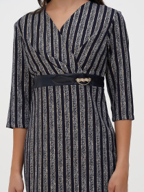 Платье мини Sassofono модель A271-SC-3435_синий Фото