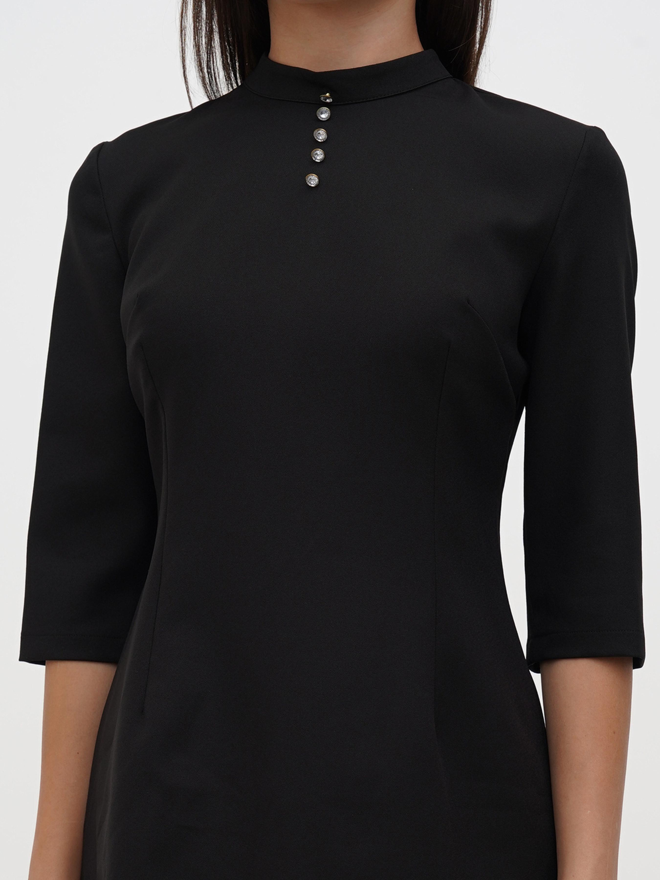 Платье мини Sassofono модель A271-SC-3499_черный Фото