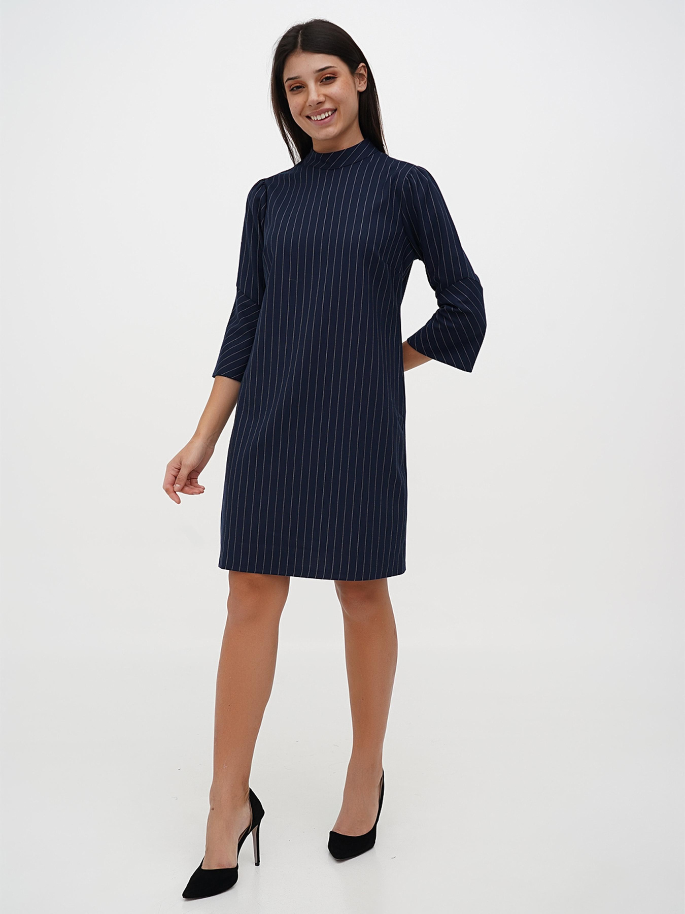 Платье мини Sassofono модель A271-SC-1932_темно_синий Фото