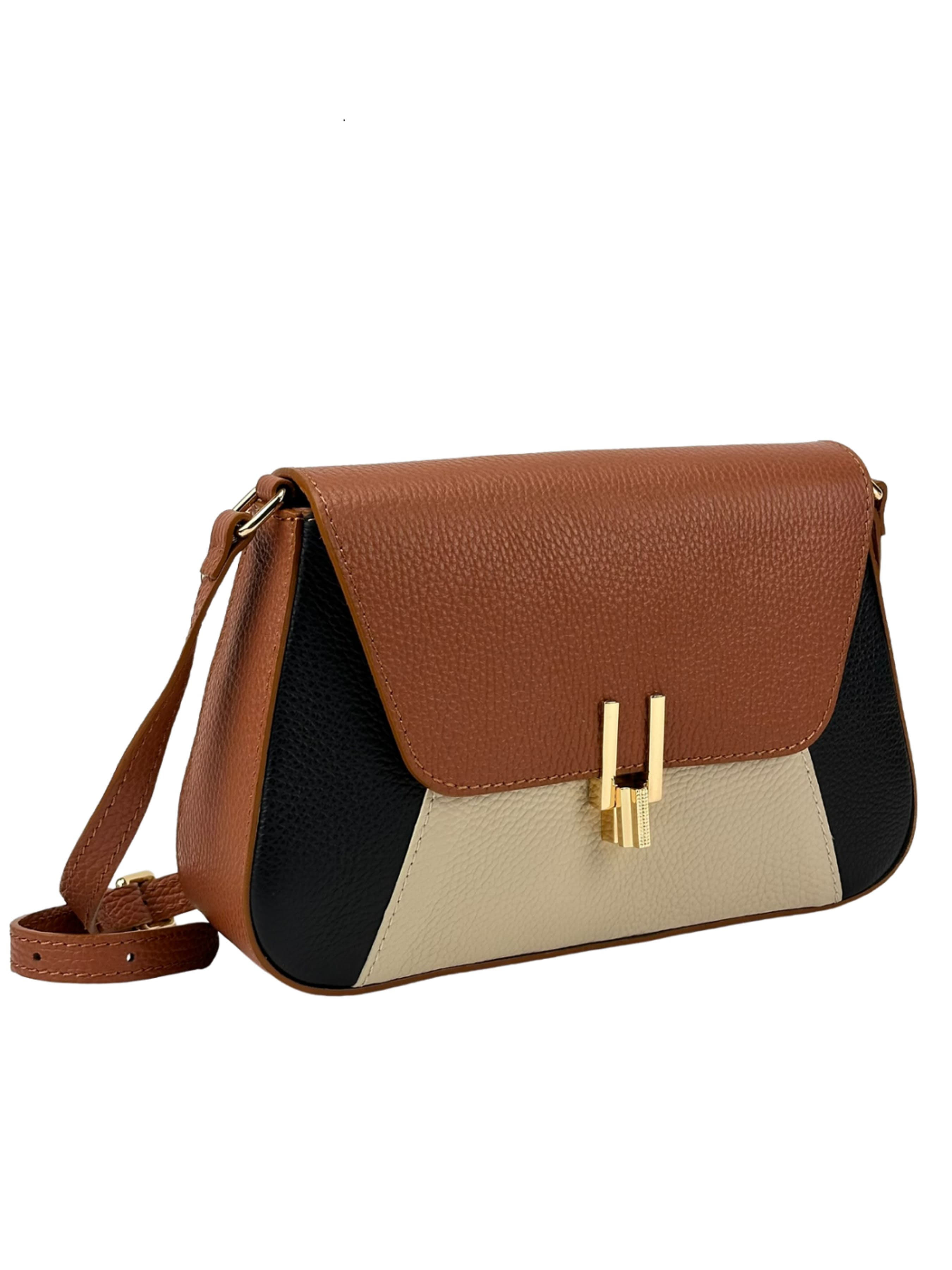 RoyalBag Крос-боді (F-IT-6644ABC) Жіноче, колір - Коричневий, матеріал - Шкіра