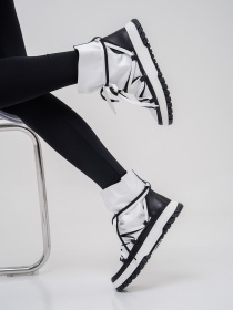 Ботинки ISSA Plus модель OB2-391_белый/черный Фото