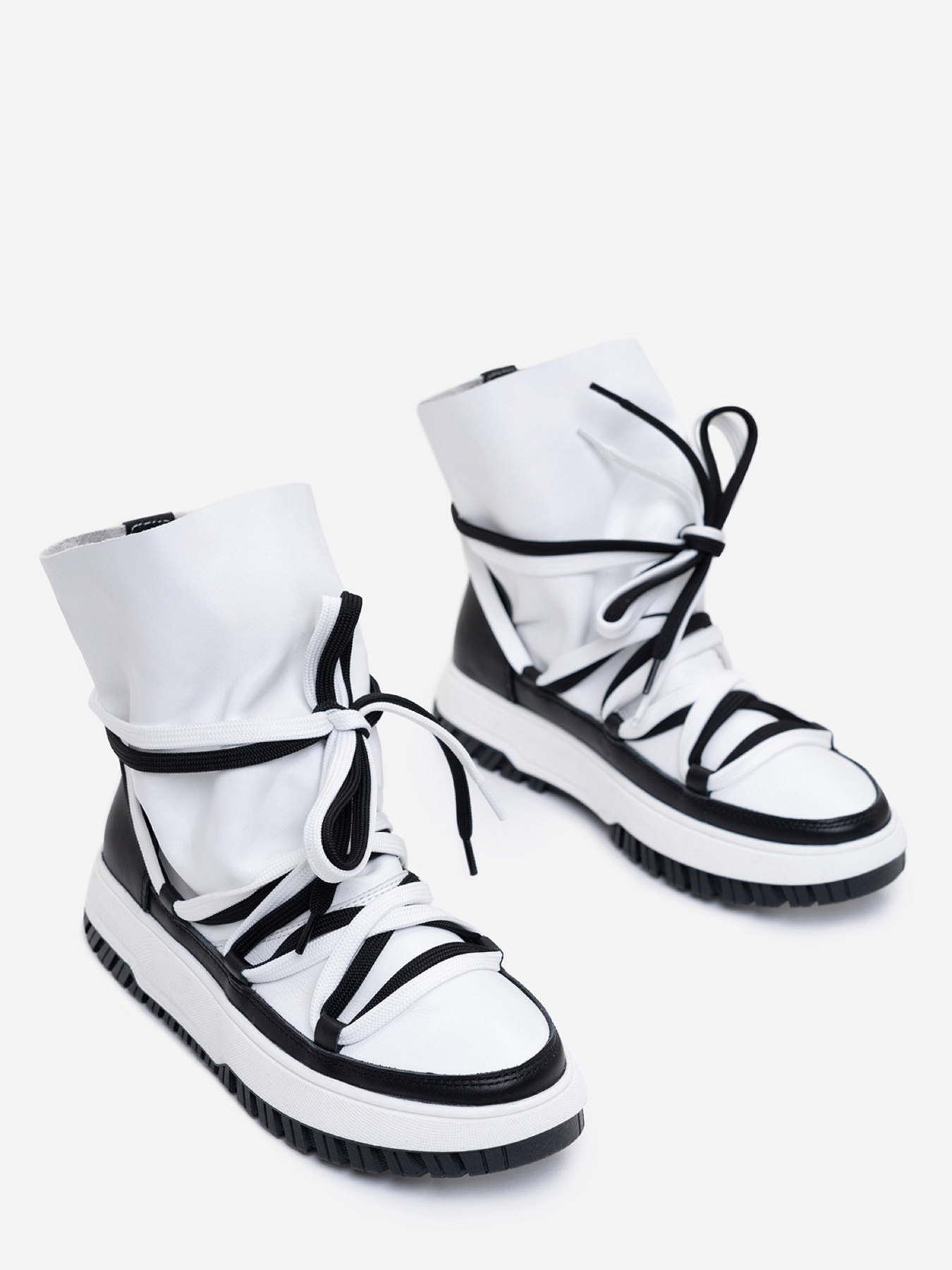 Черевики ISSA Plus модель OB2-391_белый/черный Фото