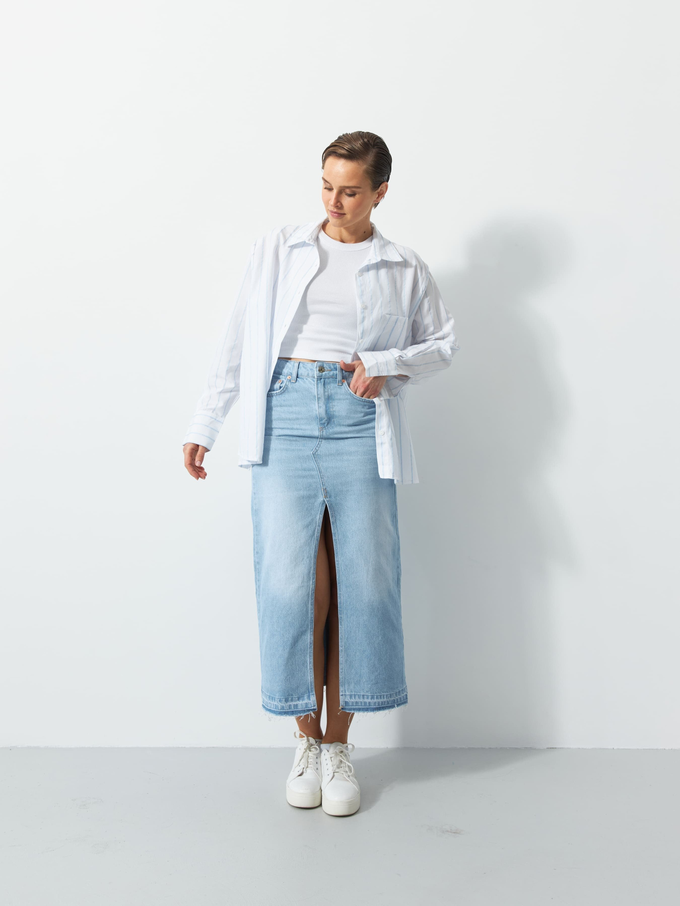 Джинсовая юбка Twice модель 24013248536 Фото