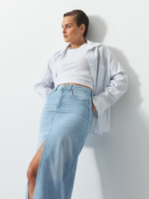 Джинсовая юбка Twice модель 24013248536 Фото