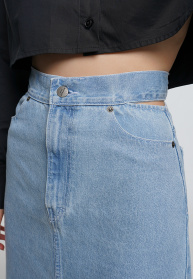 Юбки Юбка Джинсовая модель dr21-skrts-blue Фото