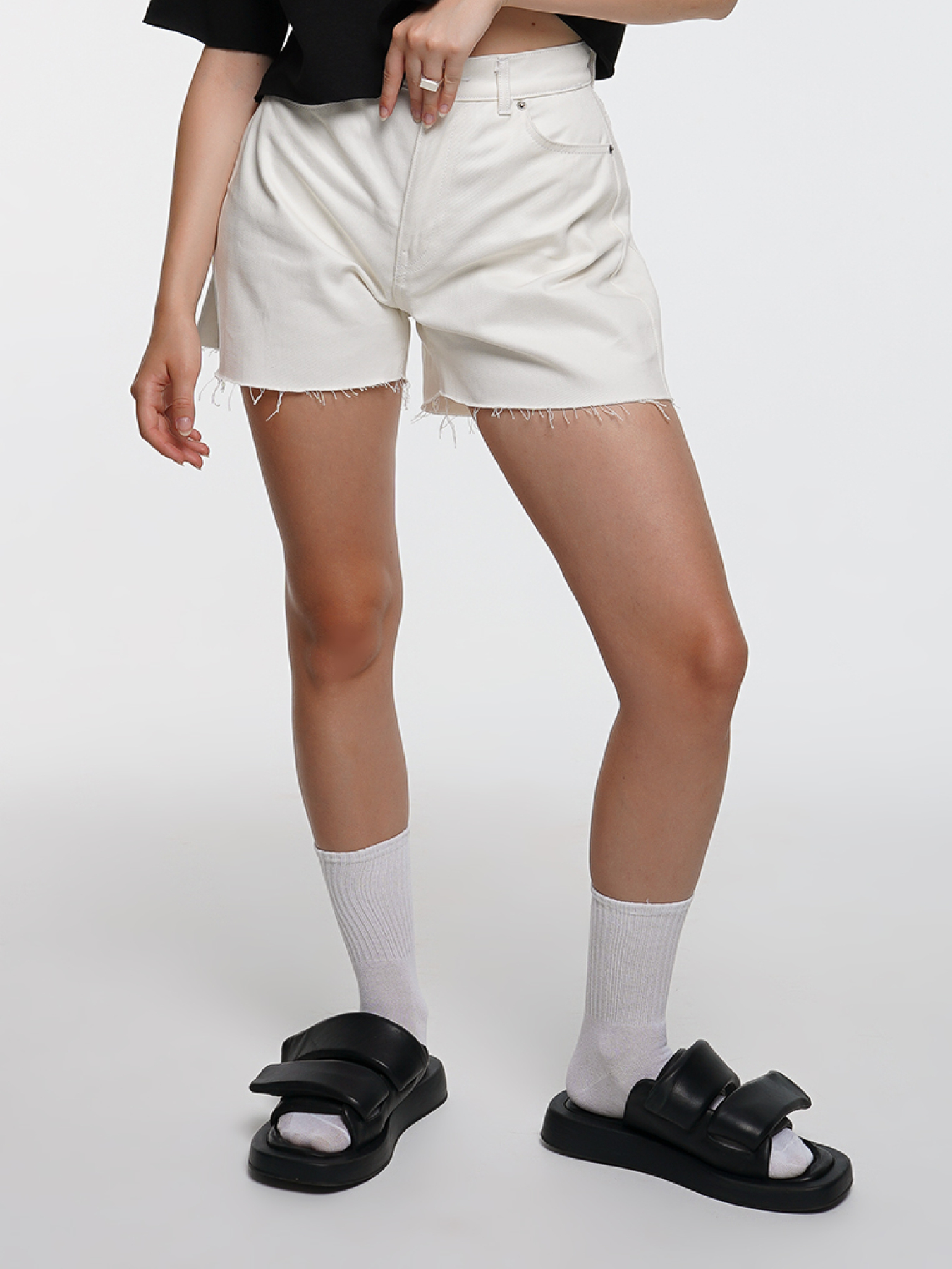 Шорты Шорты джинсовые модель dr21-shrts-white Фото