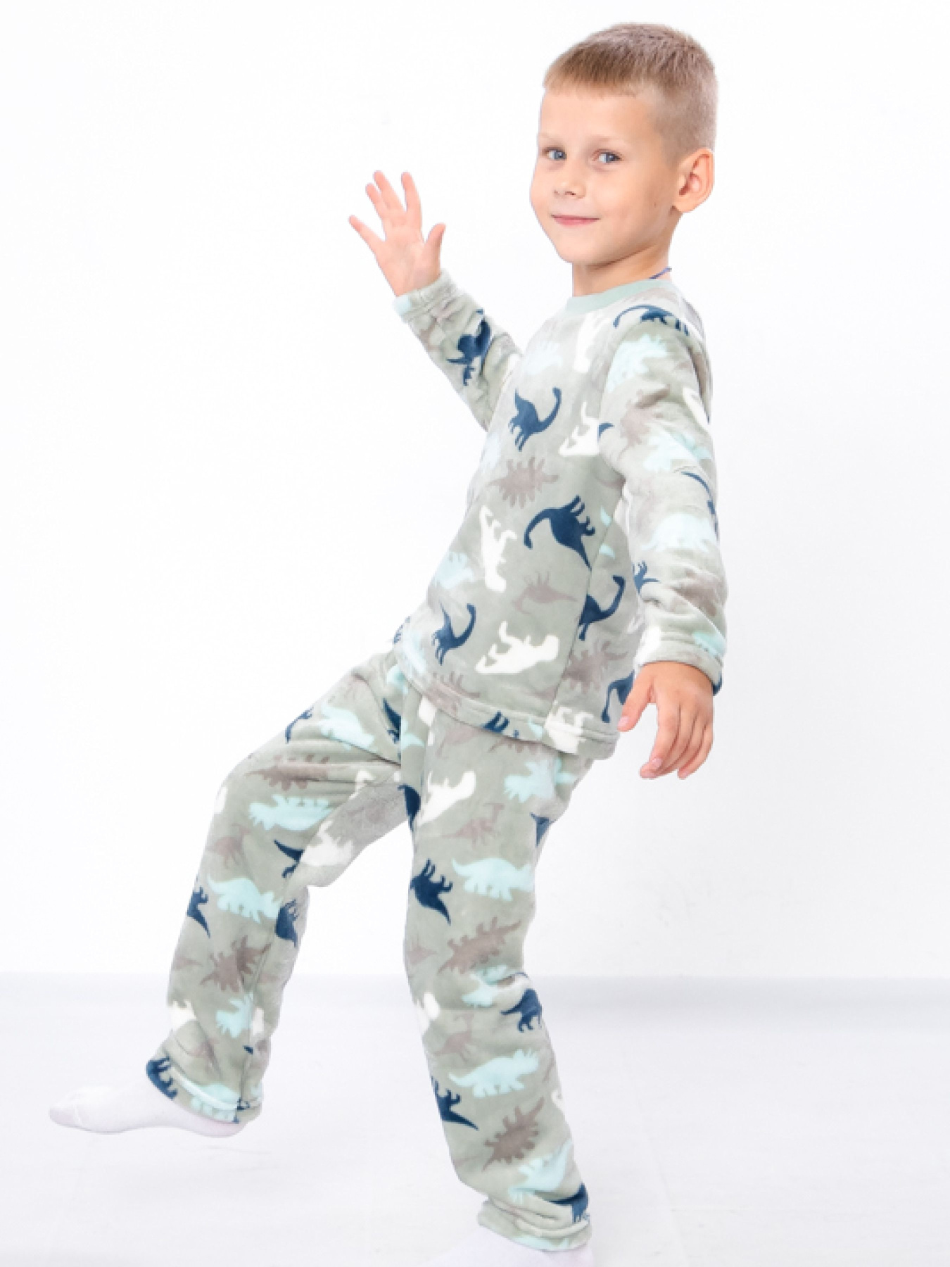 Піжама Носи своє модель 6079-035-4-1-dinozavriki-m-qtno-zelenij Фото