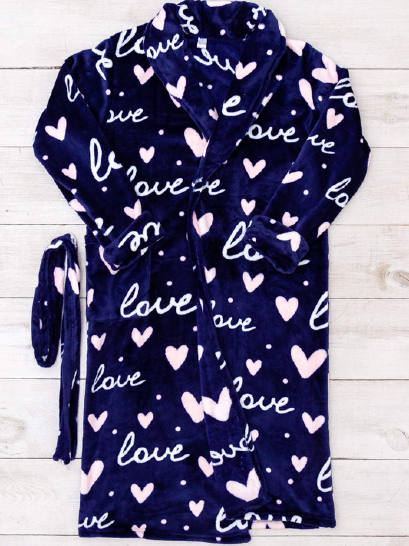 Халат Носи своє модель 8577-035-love-chornilxno-sinj Фото