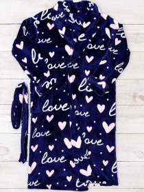 Халат Носи своє модель 8577-035-love-chornilxno-sinj Фото