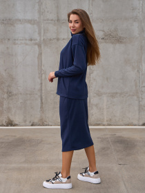 Костюм ISSA Plus модель 14833_темно_синий Фото