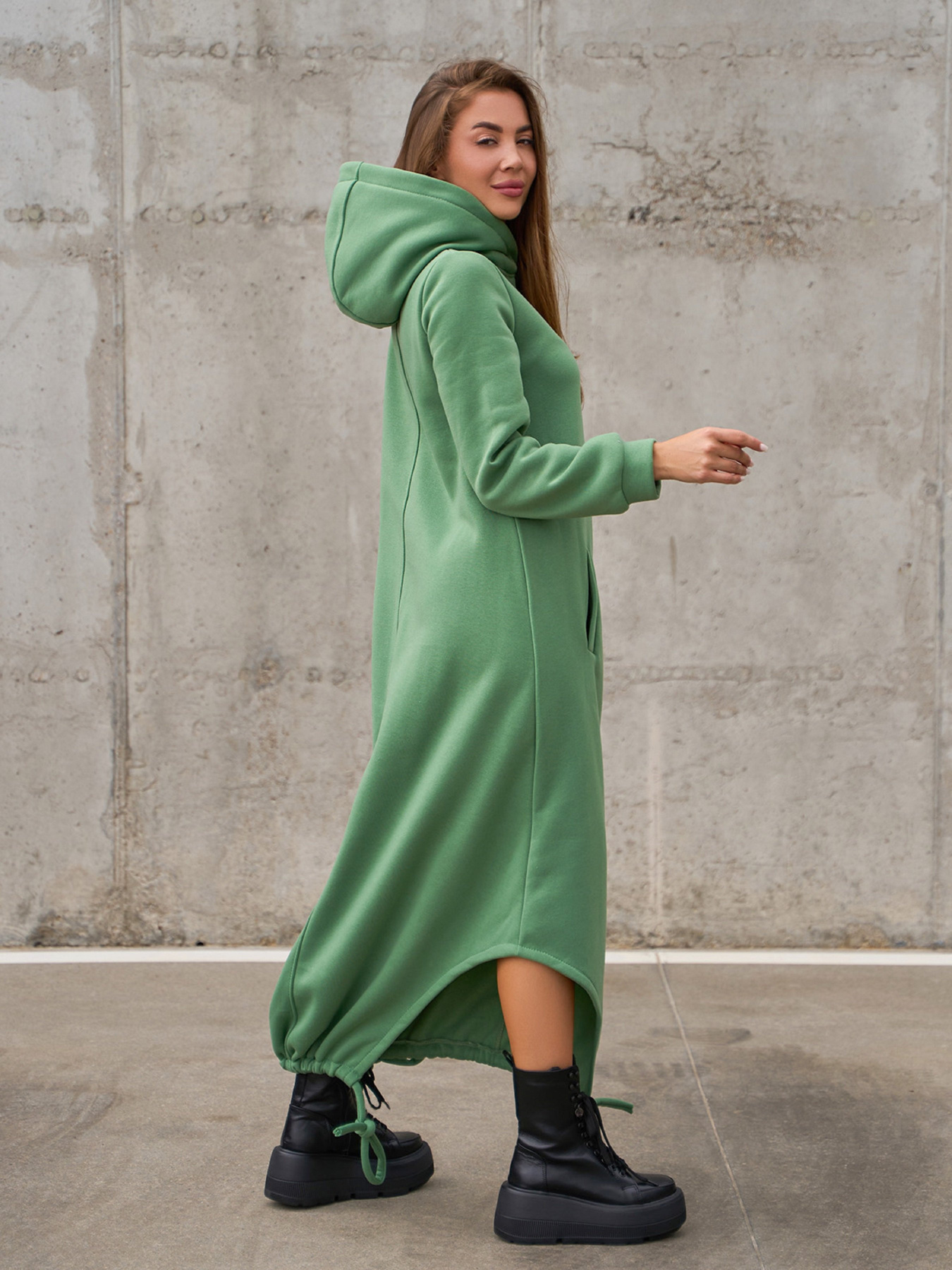 Платье макси ISSA Plus модель 14853_оливковый Платье макси ISSA Plus модель 14853_оливковый Фото