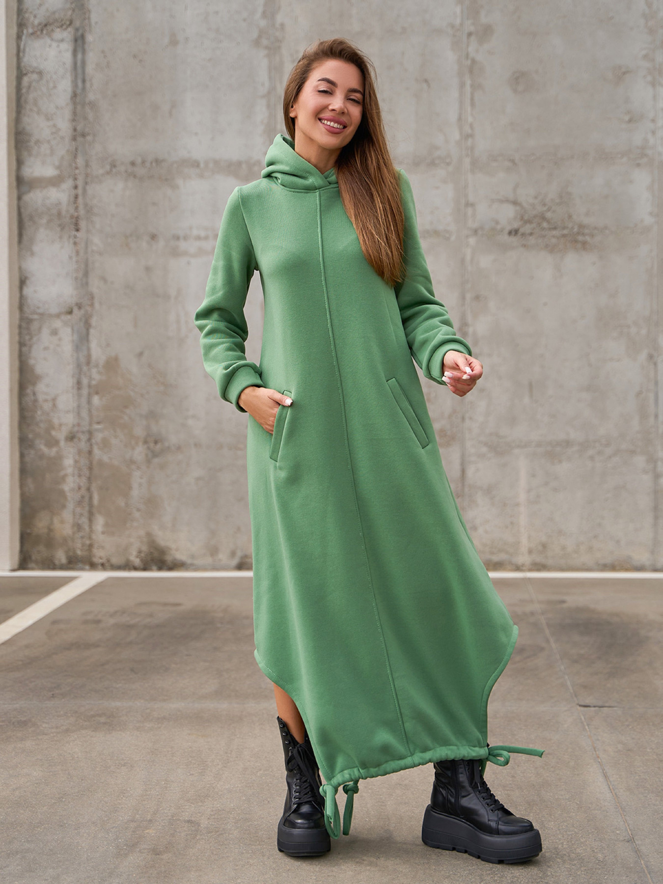 Платье макси ISSA Plus модель 14853_оливковый Платье макси ISSA Plus модель 14853_оливковый Фото