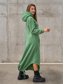 Платье макси ISSA Plus модель 14853_оливковый Платье макси ISSA Plus модель 14853_оливковый Фото