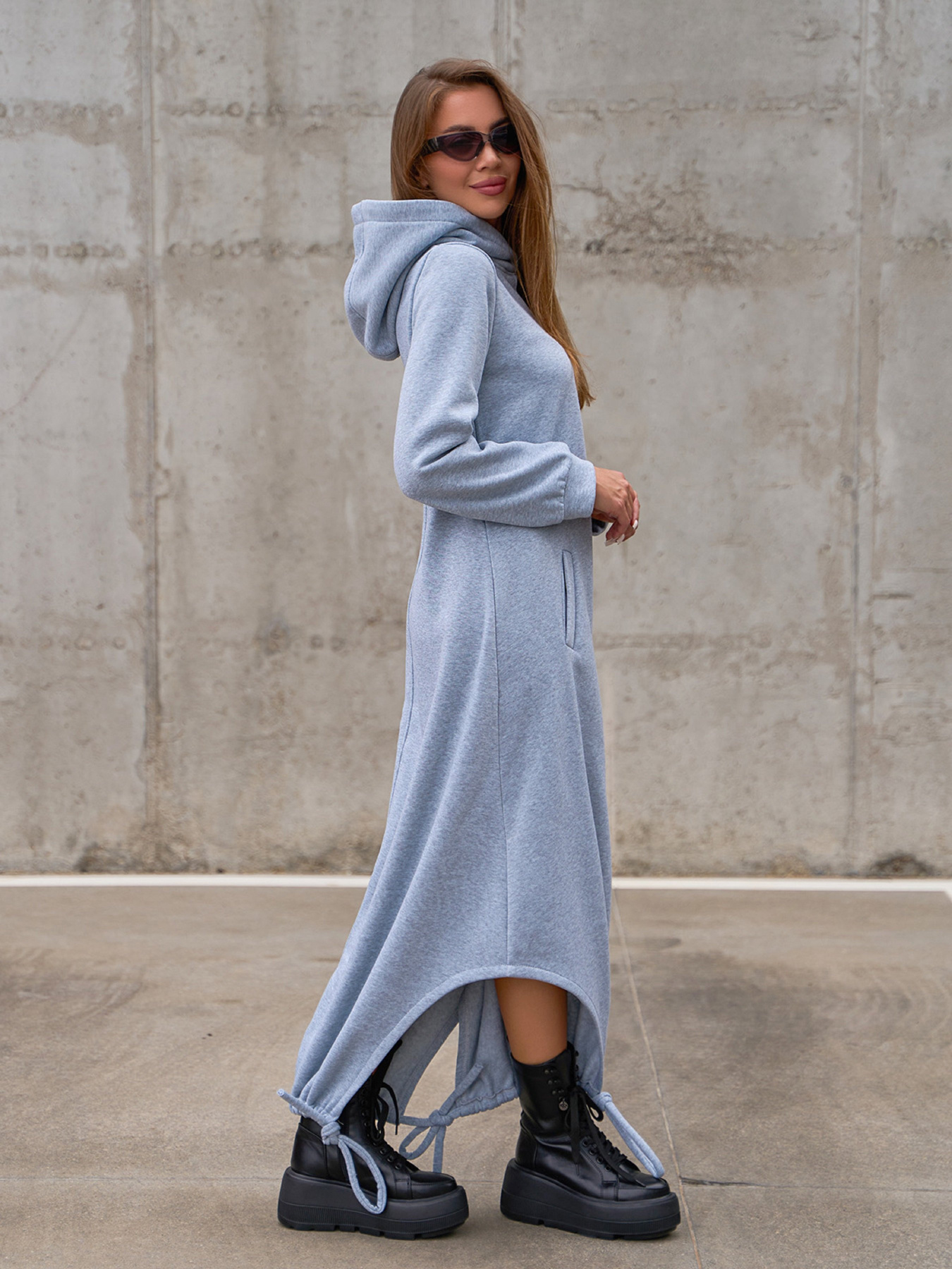 Платье макси ISSA Plus модель 14853_светло_серый Фото