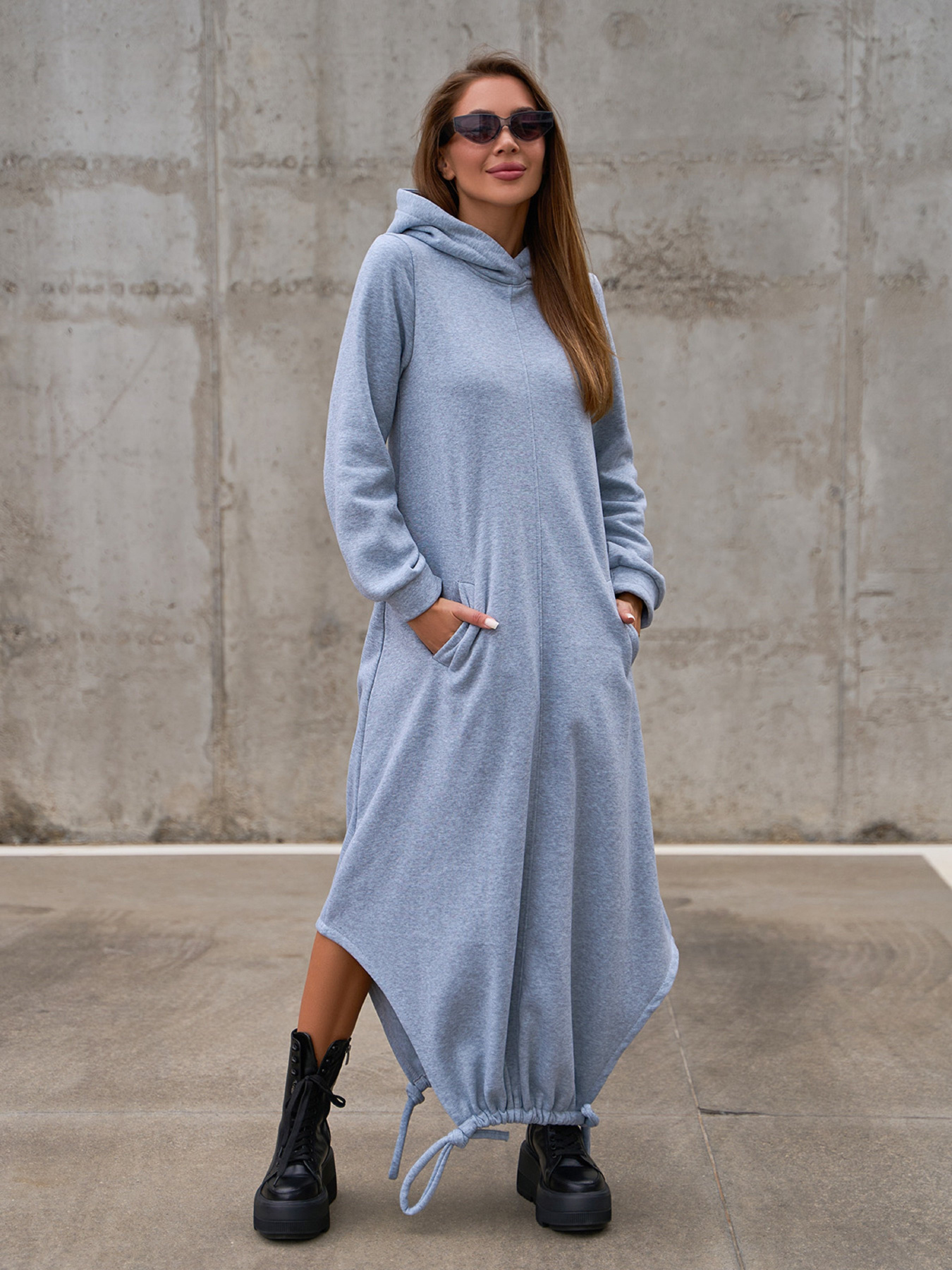 Платье макси ISSA Plus модель 14853_светло_серый Фото