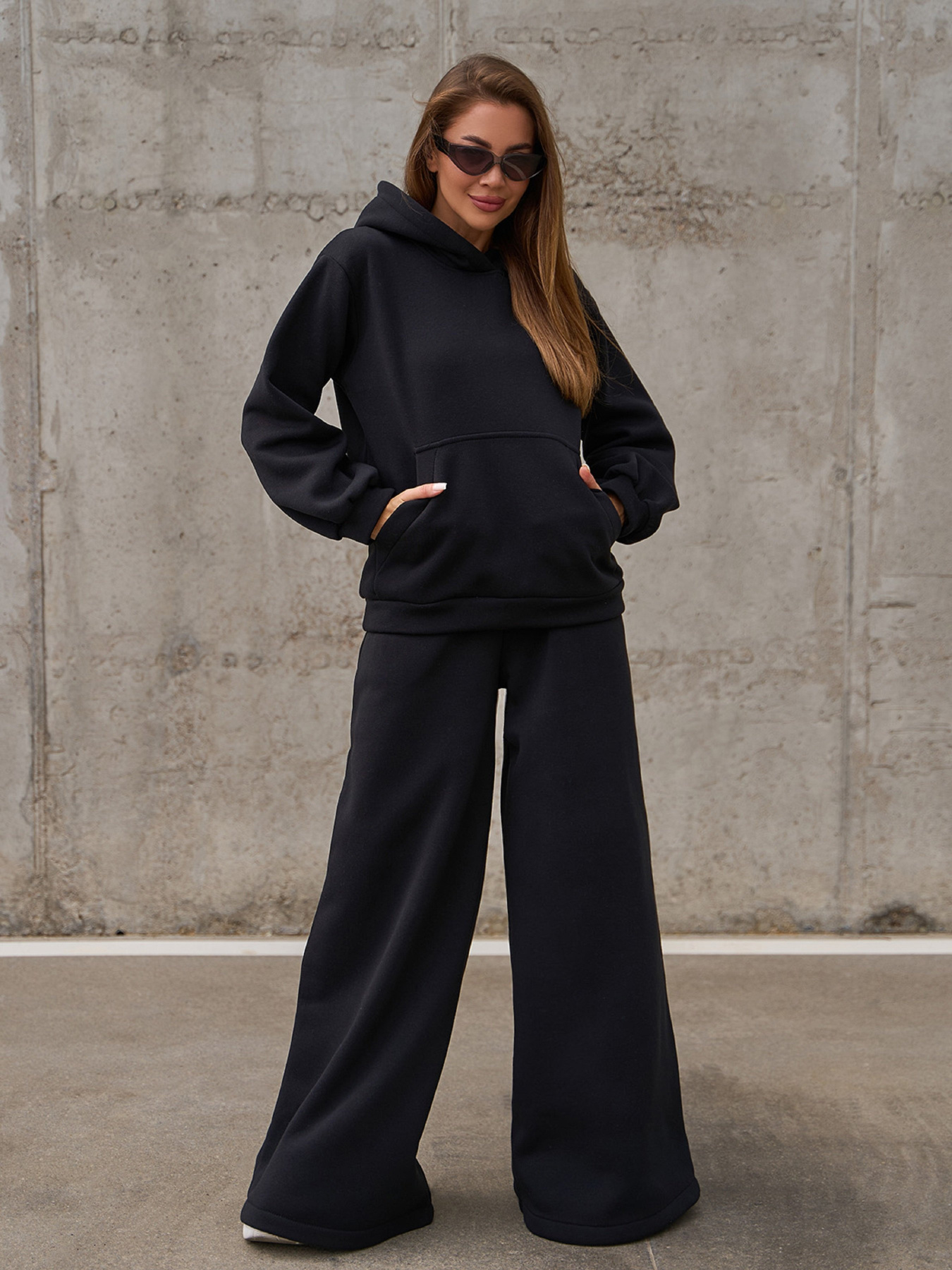 Повседневный костюм ISSA Plus модель 14855_черный Фото