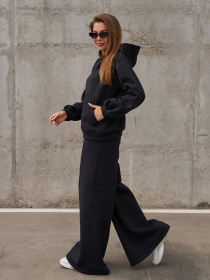 Повседневный костюм ISSA Plus модель 14855_черный Фото