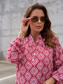 Сукня міні ISSA Plus модель 14857_бордовый Сукня міні ISSA Plus модель 14857_бордовый Фото