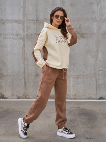 Костюм ISSA Plus модель 14858_коричневый Фото