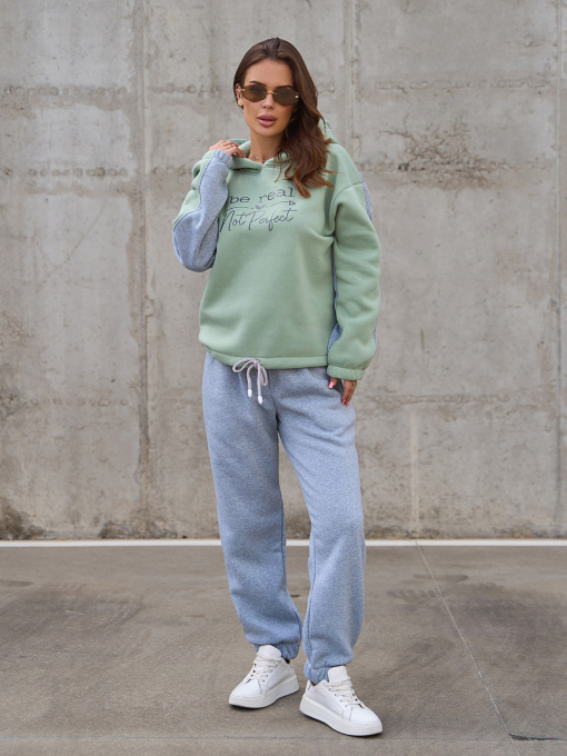 Повсякденний костюм ISSA Plus модель 14858_светло_серый Фото