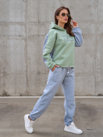 Повседневный костюм ISSA Plus модель 14858_светло_серый Фото