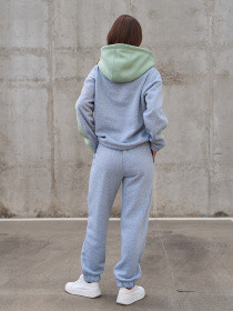 Повседневный костюм ISSA Plus модель 14858_светло_серый Фото