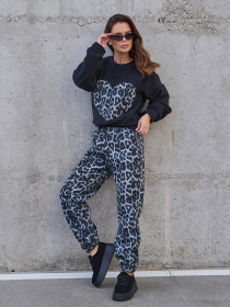 Костюм ISSA Plus модель SA-557_черный_серый Фото