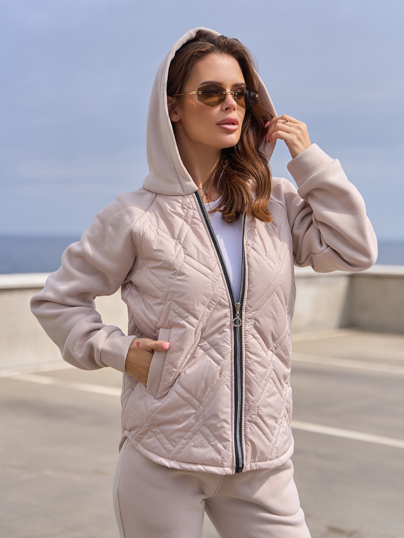 Повсякденний костюм ISSA Plus модель SA-565_бежевый Фото