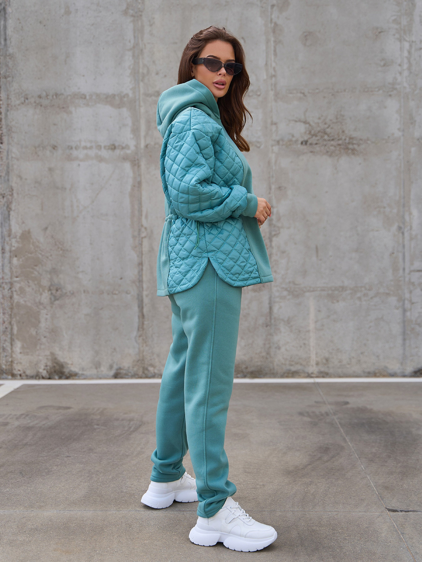 Костюм ISSA Plus модель SA-567_оливковый Фото