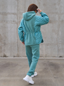 Повседневный костюм ISSA Plus модель SA-567_оливковый Повседневный костюм ISSA Plus модель SA-567_оливковый Фото