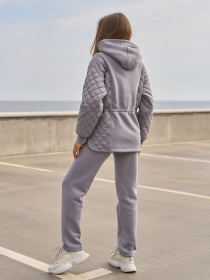 Повсякденний костюм ISSA Plus модель SA-567_серый Фото