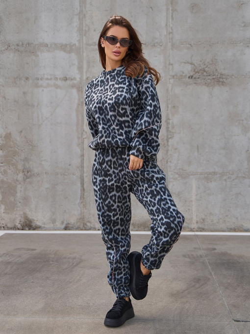 Повсякденний костюм ISSA Plus модель SA-568_серый Фото