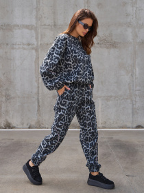 Повседневный костюм ISSA Plus модель SA-568_серый Повседневный костюм ISSA Plus модель SA-568_серый Фото