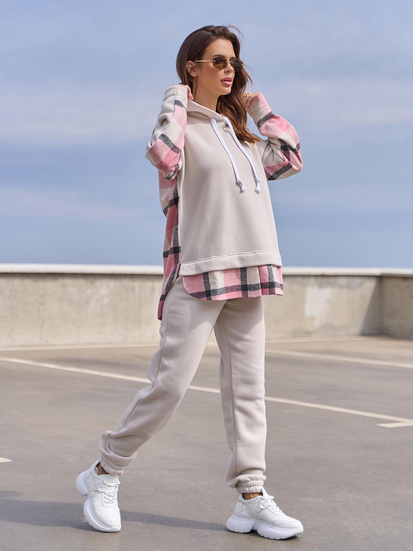 Повсякденний костюм ISSA Plus модель SA-571_светло_бежевый Фото