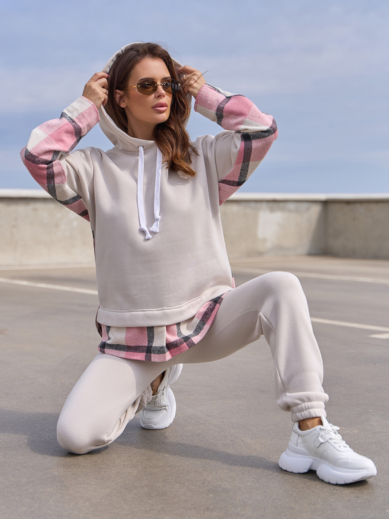 Повсякденний костюм ISSA Plus модель SA-571_светло_бежевый Фото