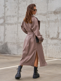 Тренч ISSA Plus модель 13585_бежевый Фото