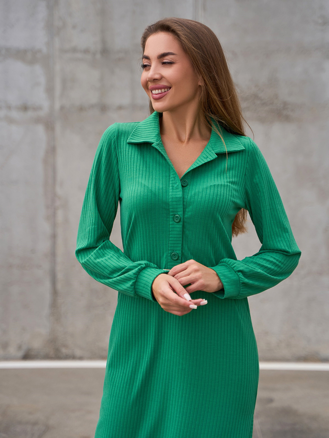 Платье макси ISSA Plus модель 14814_зеленый Фото